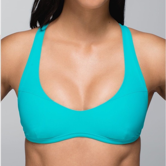 lululemon athletica Other - Lululemon Blue Tropics Shanti Surf Sports Top